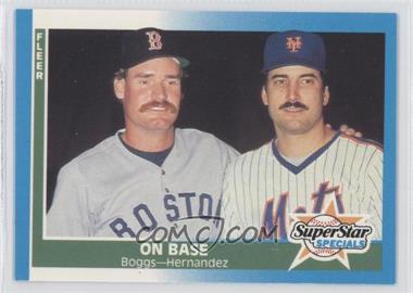 1987 Fleer - [Base] - Factory Set Glossy #637 - Wade Boggs, Keith Hernandez