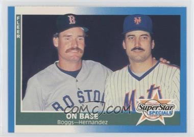 1987 Fleer - [Base] - Factory Set Glossy #637 - Wade Boggs, Keith Hernandez