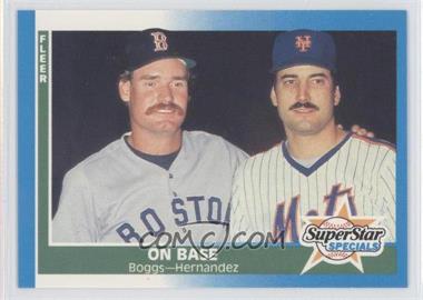 1987 Fleer - [Base] - Factory Set Glossy #637 - Wade Boggs, Keith Hernandez