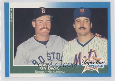 1987 Fleer - [Base] - Factory Set Glossy #637 - Wade Boggs, Keith Hernandez