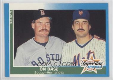 1987 Fleer - [Base] - Factory Set Glossy #637 - Wade Boggs, Keith Hernandez