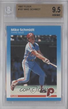 1987 Fleer - [Base] #187 - Mike Schmidt [BGS 9.5 GEM MINT]