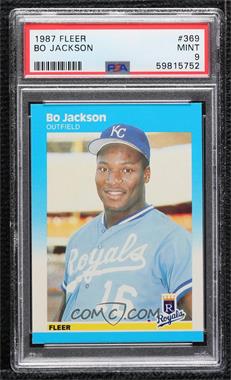 1987 Fleer - [Base] #369 - Bo Jackson [PSA 9 MINT]