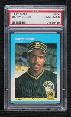 1987 Fleer - [Base] #604 - Barry Bonds [PSA 8 NM‑MT]