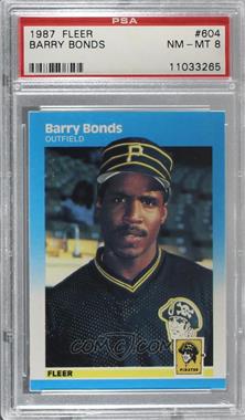 1987 Fleer - [Base] #604 - Barry Bonds [PSA 8 NM‑MT]