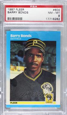 1987 Fleer - [Base] #604 - Barry Bonds [PSA 8 NM‑MT]