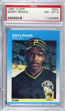 1987 Fleer - [Base] #604 - Barry Bonds [PSA 8 NM‑MT]