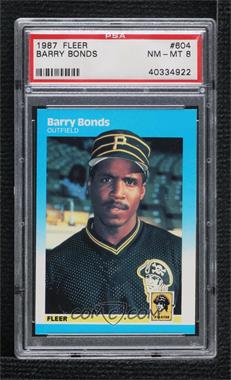 1987 Fleer - [Base] #604 - Barry Bonds [PSA 8 NM‑MT]