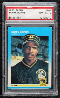 1987 Fleer - [Base] #604 - Barry Bonds [PSA 8 NM‑MT]