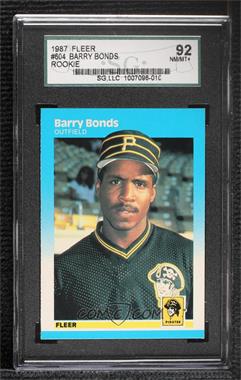 1987 Fleer - [Base] #604 - Barry Bonds [SGC 92 NM/MT+ 8.5]