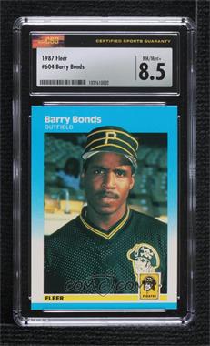1987 Fleer - [Base] #604 - Barry Bonds [CSG 8.5 NM/Mint+]
