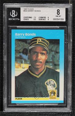 1987 Fleer - [Base] #604 - Barry Bonds [BGS 8 NM‑MT]