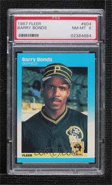 1987 Fleer - [Base] #604 - Barry Bonds [PSA 8 NM‑MT]