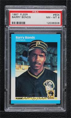 1987 Fleer - [Base] #604 - Barry Bonds [PSA 8 NM‑MT]