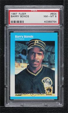 1987 Fleer - [Base] #604 - Barry Bonds [PSA 8 NM‑MT]