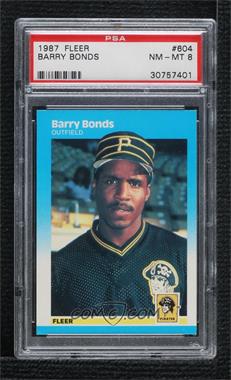 1987 Fleer - [Base] #604 - Barry Bonds [PSA 8 NM‑MT]