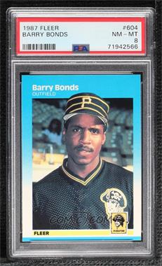 1987 Fleer - [Base] #604 - Barry Bonds [PSA 8 NM‑MT]