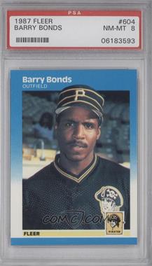 1987 Fleer - [Base] #604 - Barry Bonds [PSA 8 NM‑MT]