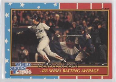 1987 Fleer - Factory Set World Series - Glossy #6 - Marty Barrett