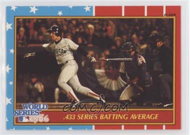 1987 Fleer - Factory Set World Series - Glossy #6 - Marty Barrett