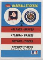 Atlanta Braves, Detroit Tigers