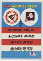 Baltimore Orioles, Atlanta Braves, St. Louis Cardinals