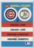 Chicago Cubs Team, Oakland Athletics Team
