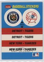 Detroit Tigers Team, New York Yankees Team [Good to VG‑EX]