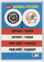 Detroit Tigers Team, New York Yankees Team