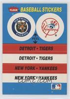 Detroit Tigers Team, New York Yankees Team