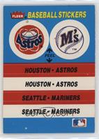 Houston Astros Team, Seattle Mariners Team [Good to VG‑EX]