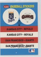 Kansas City Royals (KC Royals) Team, San Francisco Giants Team