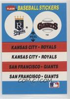 Kansas City Royals (KC Royals) Team, San Francisco Giants Team