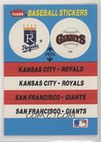 Kansas City Royals (KC Royals) Team, San Francisco Giants Team