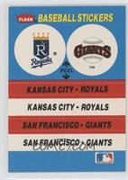 Kansas City Royals (KC Royals) Team, San Francisco Giants Team