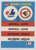 Montreal Expos Team, Baltimore Orioles (Cincinnati Reds Back)