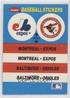 Montreal Expos Team, Baltimore Orioles (Cincinnati Reds Back)
