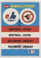 Montreal Expos Team, Baltimore Orioles (Cincinnati Reds Back)