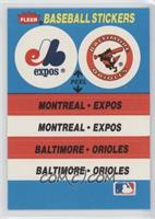 Montreal Expos Team, Baltimore Orioles (Cincinnati Reds Back)