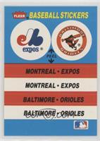 Montreal Expos Team, Baltimore Orioles (Cincinnati Reds Back)