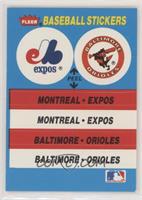 Montreal Expos, Baltimore Orioles (Philadelphia Phillies Back)