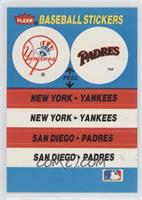 New York Yankees, San Diego Padres