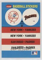 New York Yankees, San Diego Padres