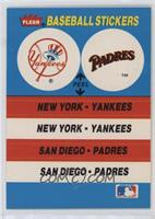 New York Yankees, San Diego Padres