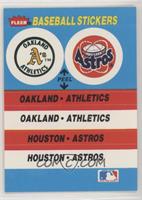 Oakland Athletics, Houston Astros