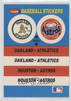 Oakland Athletics, Houston Astros