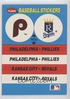 Philadelphia Phillies, Kansas City Royals [EX to NM]