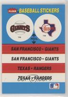 San Francisco Giants, Texas Rangers