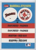 San Diego Padres Team, Boston Red Sox Team