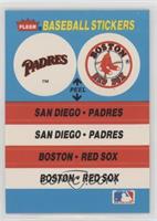 San Diego Padres Team, Boston Red Sox Team